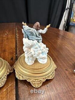 The Franklin Mint The Bible Hand-Painted Domed Figurine Lot Of 5