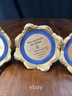 The Franklin Mint The Bible Hand-Painted Domed Figurine Lot Of 5