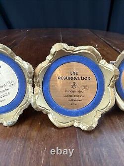 The Franklin Mint The Bible Hand-Painted Domed Figurine Lot Of 5