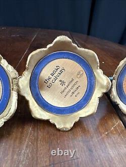The Franklin Mint The Bible Hand-Painted Domed Figurine Lot Of 5