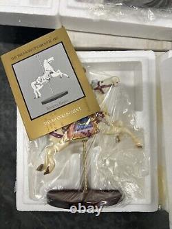 The Franklin Mint The Treasury Of Carousel Art 12 Horses and Display Stand 1990