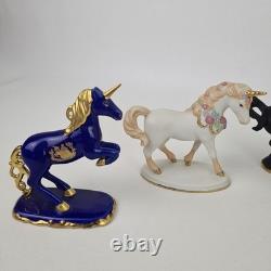 The Franklin Mint Treasury Of Unicorns Retired Figurines Z1 Collection Set Of 11