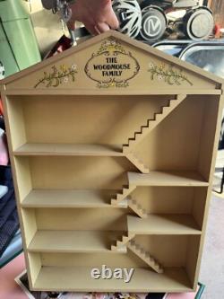 The Franklin Mint WOODMOUSE FAMILY TREEHOUSE 24pc Porcelain Mouse Figurine Set