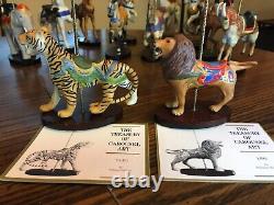 The Franklin Mint World of Treasury of Carousel Art Collection, 12 Figurines