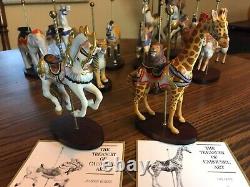 The Franklin Mint World of Treasury of Carousel Art Collection, 12 Figurines