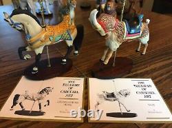 The Franklin Mint World of Treasury of Carousel Art Collection, 12 Figurines