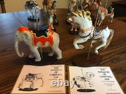 The Franklin Mint World of Treasury of Carousel Art Collection, 12 Figurines