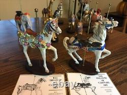The Franklin Mint World of Treasury of Carousel Art Collection, 12 Figurines
