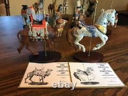 The Franklin Mint World of Treasury of Carousel Art Collection, 12 Figurines