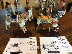 The Franklin Mint World of Treasury of Carousel Art Collection, 12 Figurines