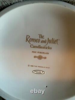 The Franklin mint romeo and juliet candle sticks