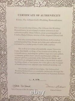 The Gibson Girl's Wedding Remembrance by Franklin Mint Numbered & Signed