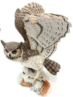 The Great Horned Owl 14 Franklin Mint Collection 1988, Cert. Of Authenticity