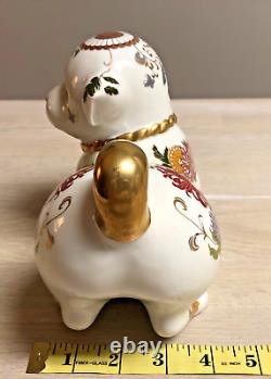 The Imperial Puppy of Satsuma Porcelain Hand Painted Sculpture YUKI MORIOKA 1987