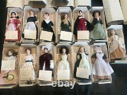 The Little Maids of the Thirteen Colonies Franklin Heirloom Dolls Box Set Lot 13