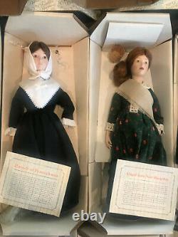 The Little Maids of the Thirteen Colonies Franklin Heirloom Dolls Box Set Lot 13