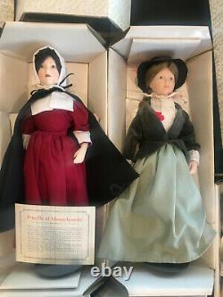 The Little Maids of the Thirteen Colonies Franklin Heirloom Dolls Box Set Lot 13