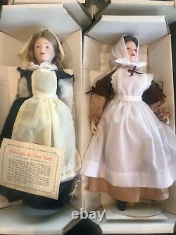 The Little Maids of the Thirteen Colonies Franklin Heirloom Dolls Box Set Lot 13