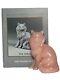 The MOST Sought After Franklin Min Curio Cabinet Cats Pink Alabaster