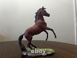 The Red Pony Franklin Mint Fine Porcelain Statue Horse Figurine Pamela Du Boulay