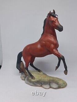 The Red Pony Franklin Mint Fine Porcelain Statue Horse Figurine Pamela Du Boulay