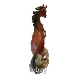 The Red Pony Franklin Mint Fine Porcelain Statue Horse Figurine Pamela Du Boulay