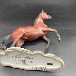The Red Pony Vintage Horse Figurine Pamela Du Boulay 1987 Franklin Mint 9
