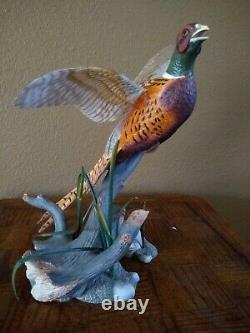 The Ring-Necked Pheasant A. J. Rudisill Franklin Mint. Porcelain Figurine