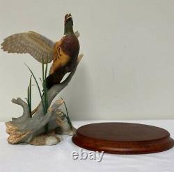 The Ring-Necked Pheasant A. J. Rudisill Franklin Mint. Porcelain Figurine