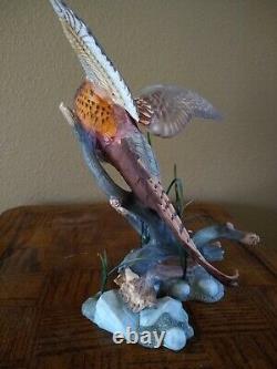 The Ring-Necked Pheasant A. J. Rudisill Franklin Mint. Porcelain Figurine