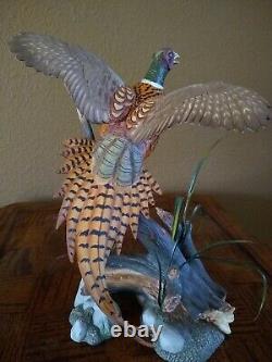 The Ring-Necked Pheasant A. J. Rudisill Franklin Mint. Porcelain Figurine