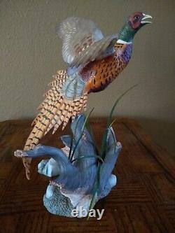 The Ring-Necked Pheasant A. J. Rudisill Franklin Mint. Porcelain Figurine