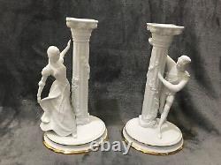 The Romeo and Juliet Candlesticks, Statuetts by Franklin Mint 1986