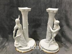 The Romeo and Juliet Candlesticks, Statuetts by Franklin Mint 1986