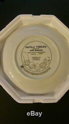 The Simpsons Limited Edition Fine Porcelain Plates Set Of 5 New