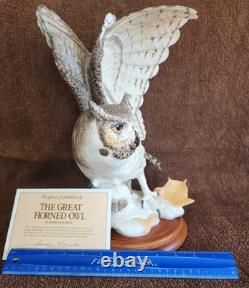The Snowy Owl By George McMonigle The Franklin Mint 1989 Sculpture