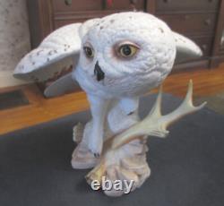 The Snowy Owl By George McMonigle The Franklin Mint 1989 Vintage Sculpture
