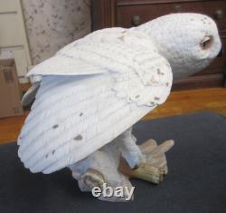 The Snowy Owl By George McMonigle The Franklin Mint 1989 Vintage Sculpture