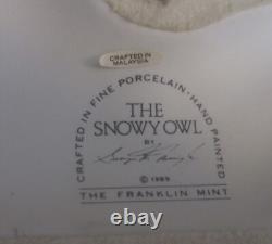 The Snowy Owl By George McMonigle The Franklin Mint 1989 Vintage Sculpture