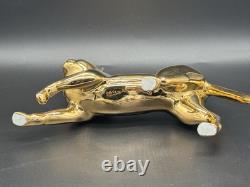 The Treasured Cat of Cleopatra Figurine 24KT Gold Paint Franklin Mint Shiny