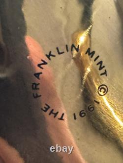 The Treasured Cat of Cleopatra Figurine 24KT Gold Paint Franklin Mint Shiny