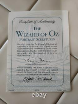 The Wizard Of Oz Portrait Sculptures By The Franklin Mint 20 Piece Set & Display