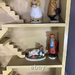 The Woodmouse Family 22 Porcelain Mice Figures Franklin Mint with Display Case
