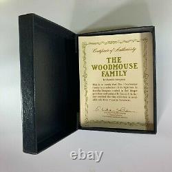 The Woodmouse Family 22 Porcelain Mice Figures Franklin Mint with Display Case