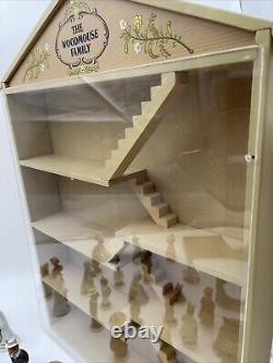 The Woodmouse Family Treehouse withfigured, Papers, Glass Complete Set of 25 1985