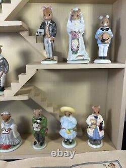 The Woodmouse Family w House & Family Tree Collection of 23 Figures