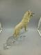 Top Notch Large 1988 Franklin Mint Cry Of The North Wolf On A Crystal Base
