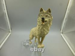 Top Notch Large 1988 Franklin Mint Cry Of The North Wolf On A Crystal Base