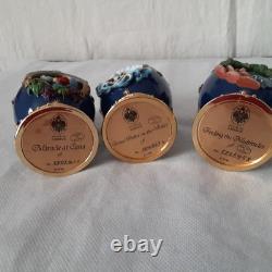 U16032 Franklin Mint House of Faberge 12 Egg Life of Christ with wood DAMAGED