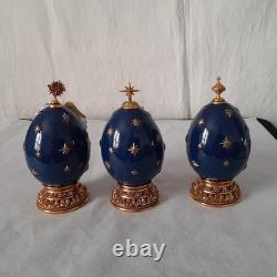 U16032 Franklin Mint House of Faberge 12 Egg Life of Christ with wood di G3D